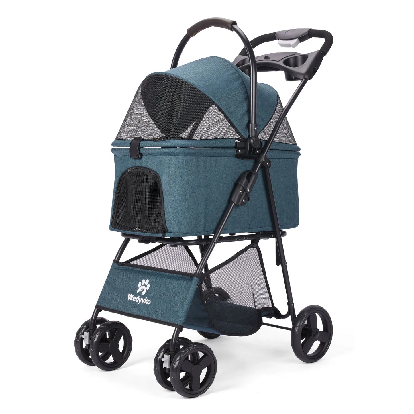 3in1 Pet Stroller With Removable Carrier For Dogs And Cats