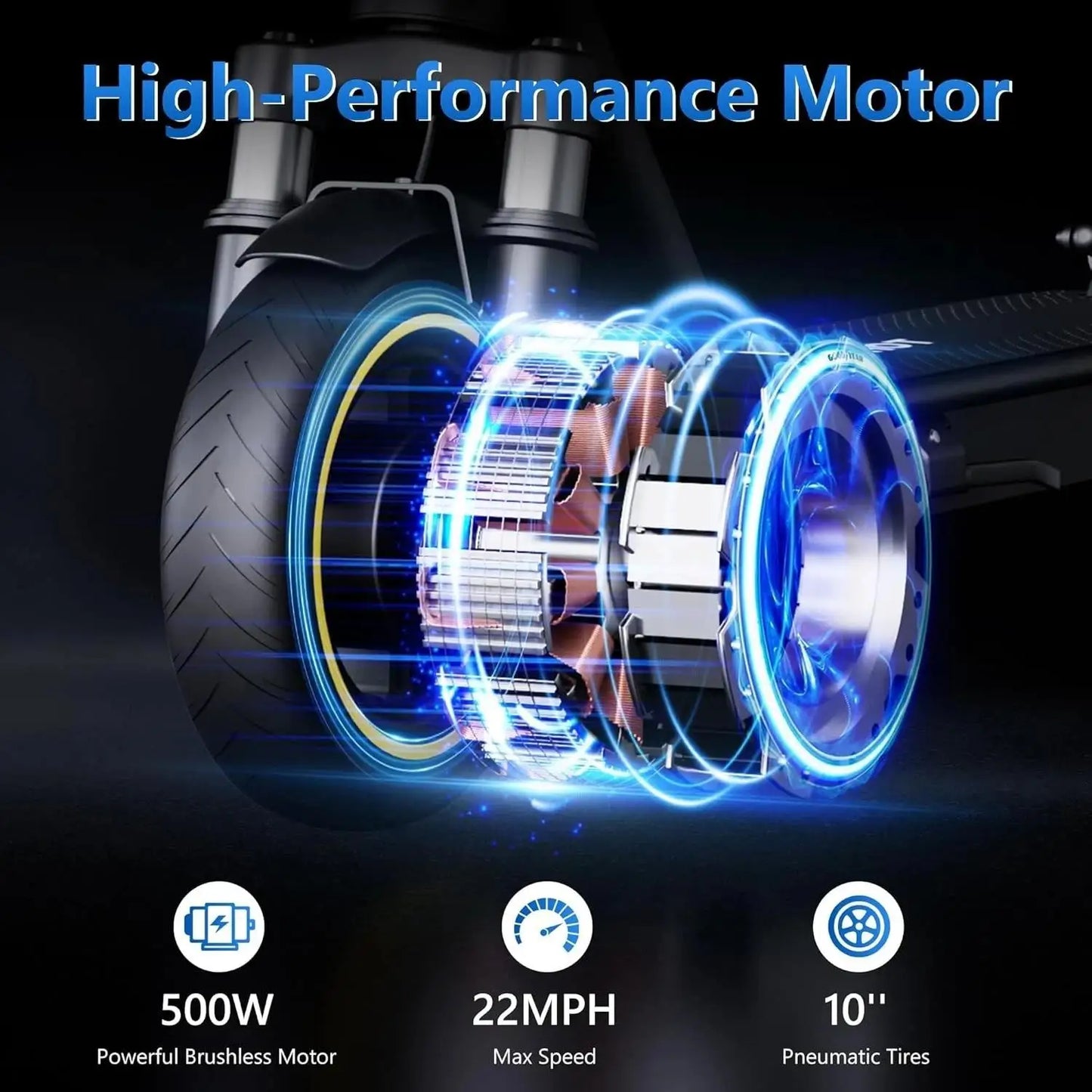 AOVOPRO ESMAX 500W Electric Scooter Unisex Foldable 40 to 60km