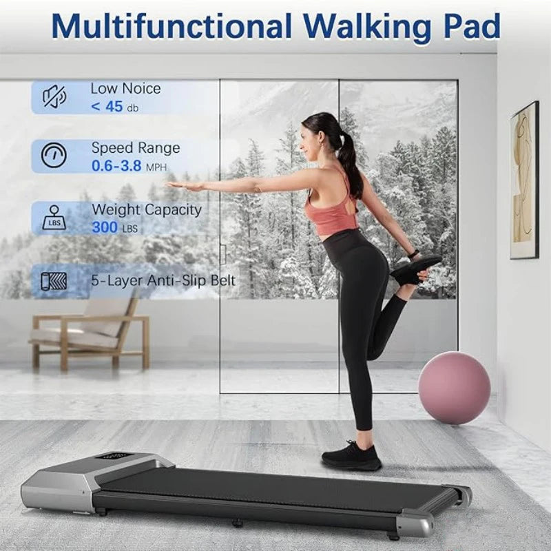 Superun Treadmill 300Lb Capacity Home 2In1 Walking Running