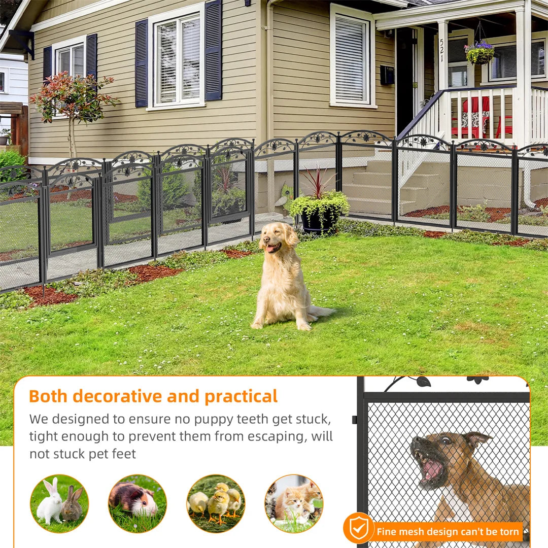 BINGOPAW Heavy Duty Dog Playpen 8 Panels For Outdoor Use