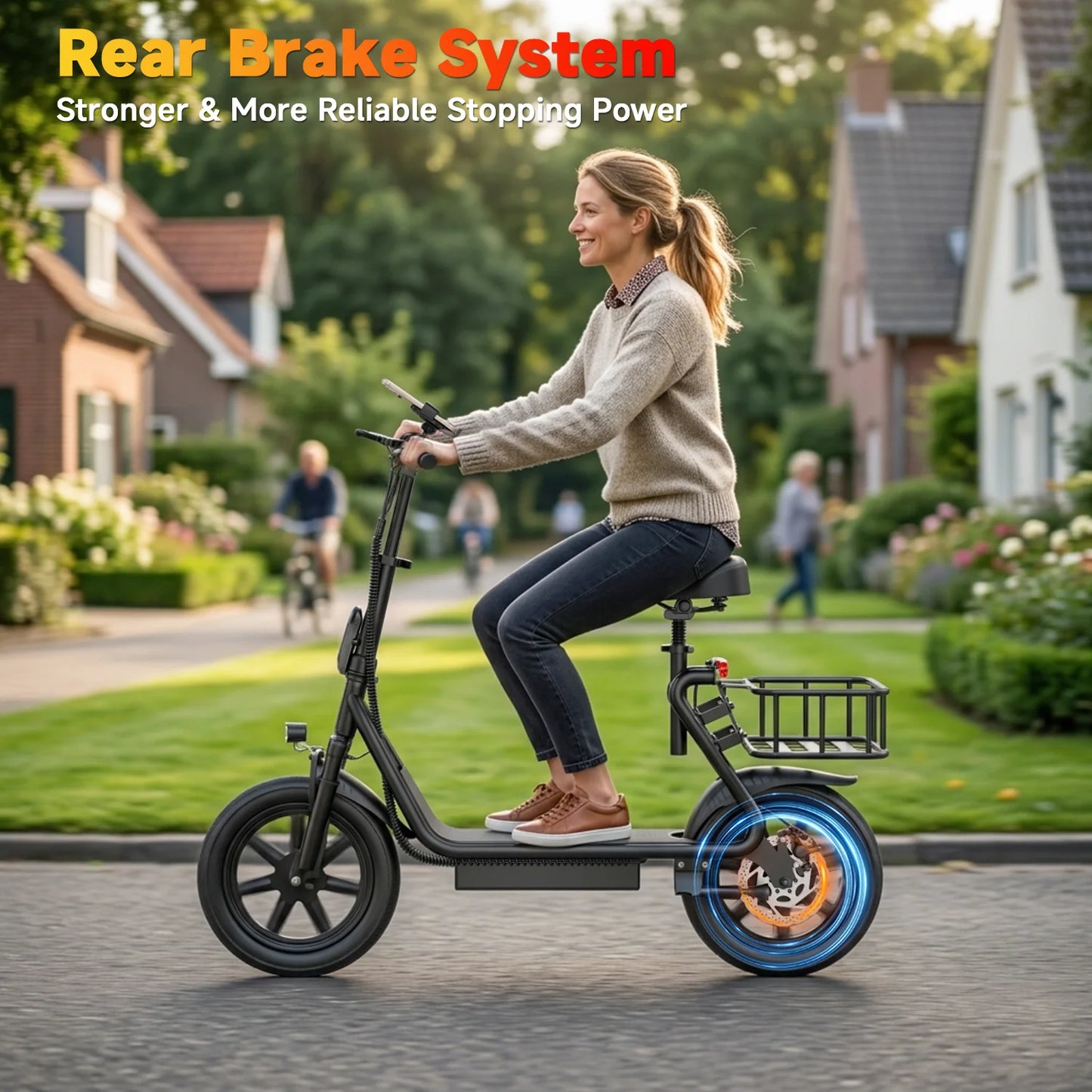 Electric Scooter For Adults 500W Motor 28 Mile Range Folding