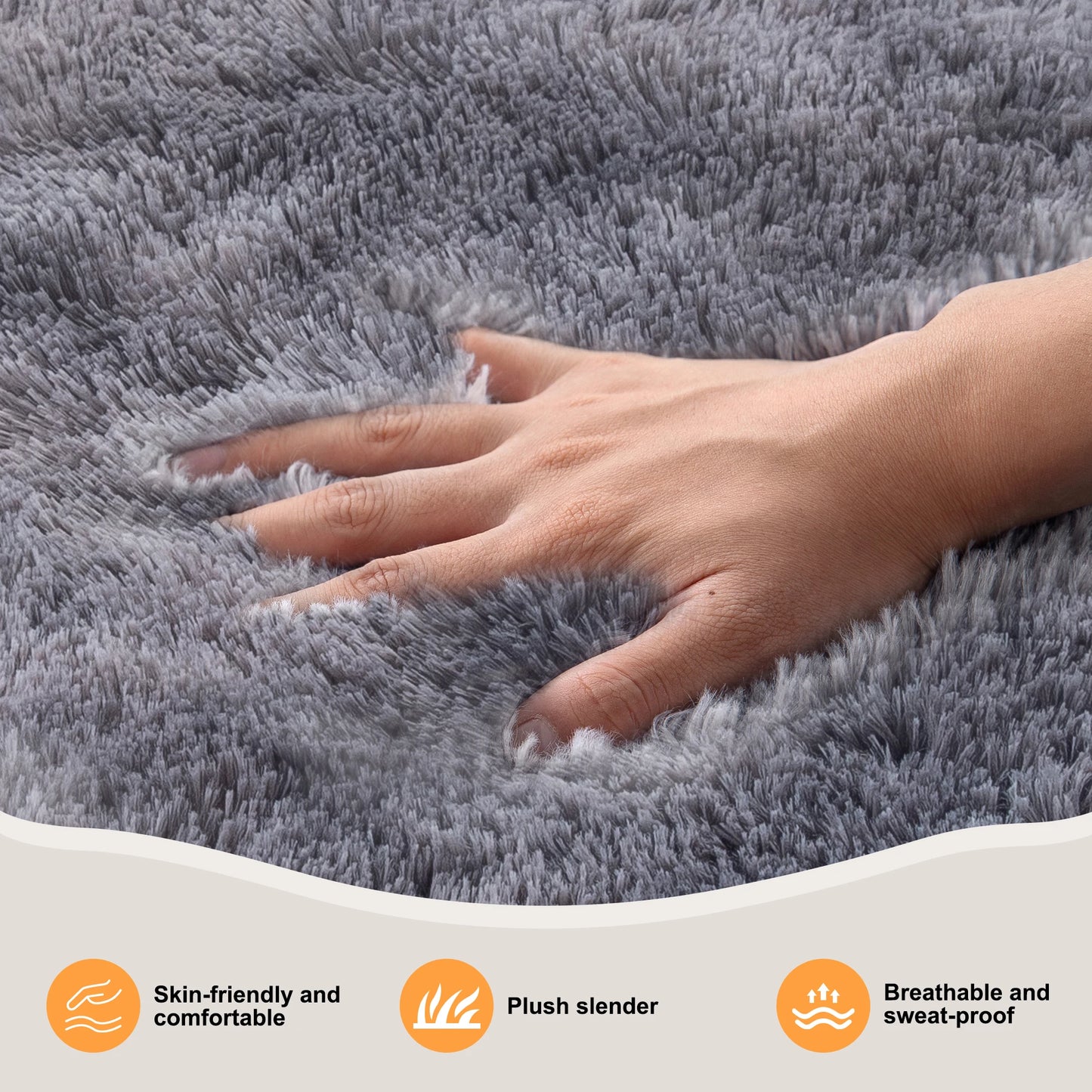Ultra Soft Puffy Rug For Bedroom And Living Room Decor