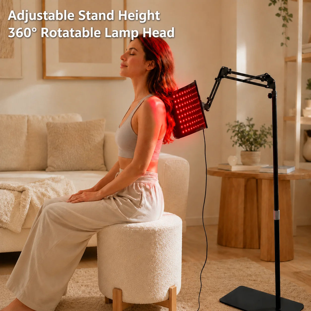 Near Infrared Light Therapy Panel For Face And Body Stand
