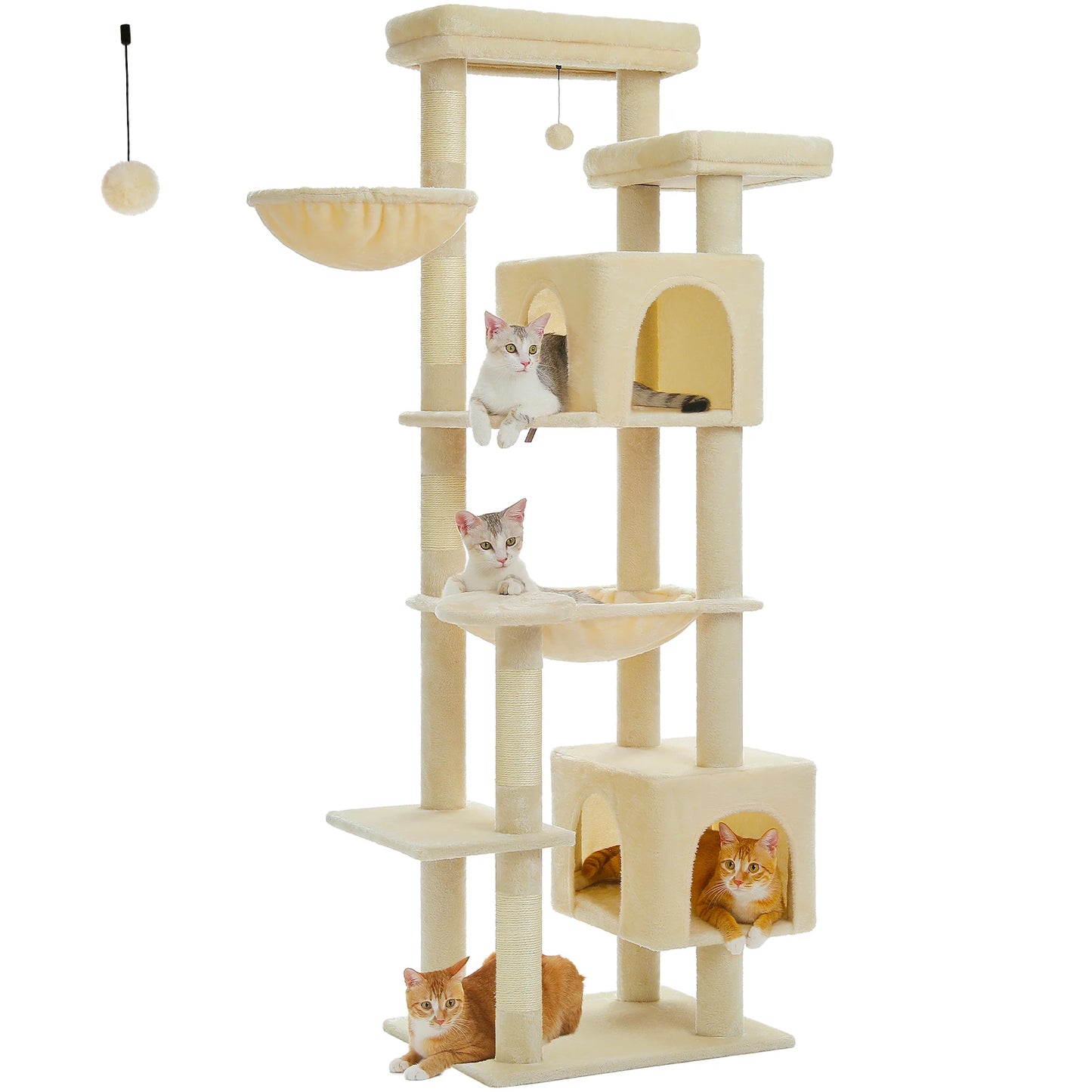 PAWZ Road Multi-Level Cat Tree Tower for Indoor Cats