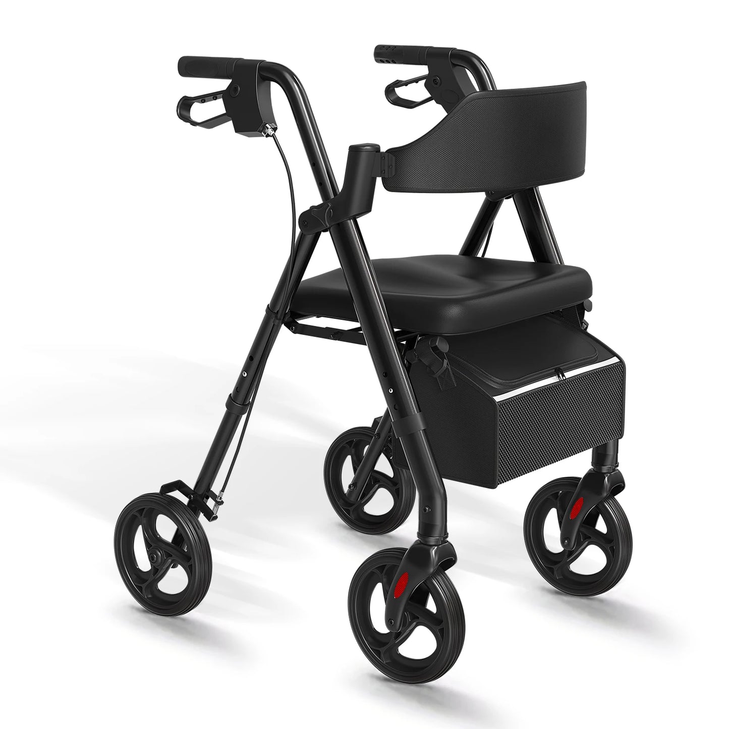 MaiDeSiTe Rollator Walker For Seniors With Seat Foldable Aluminum Frame