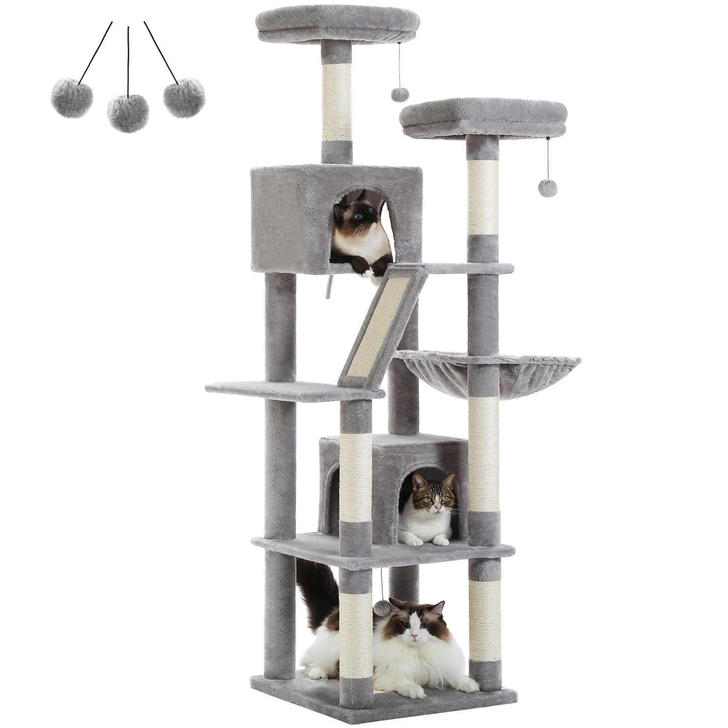 PAWZ Road Multi-Level Cat Tree Tower for Indoor Cats