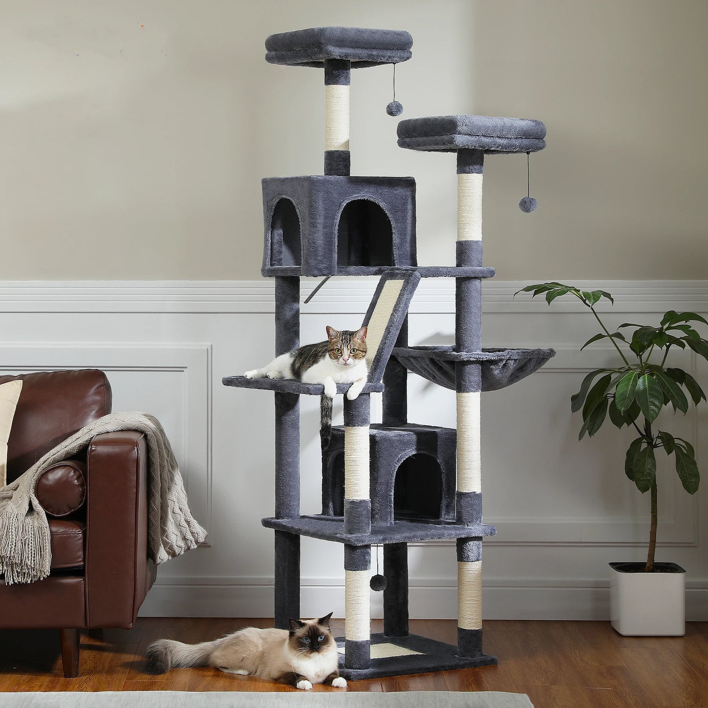 PAWZ Road Multi-Level Cat Tree Tower for Indoor Cats