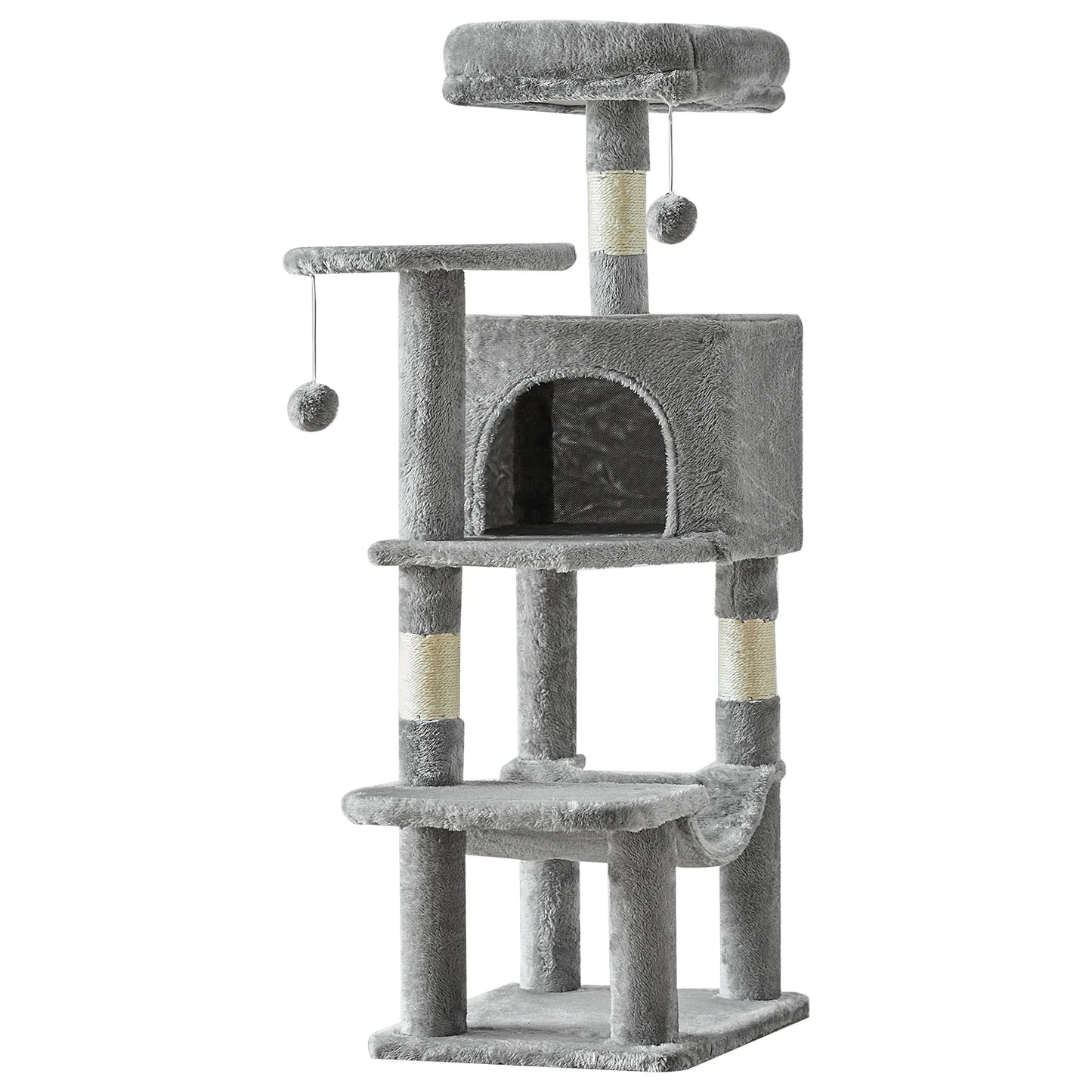 JHK Multi Cat Tree With Sisal Posts For Indoor Cats