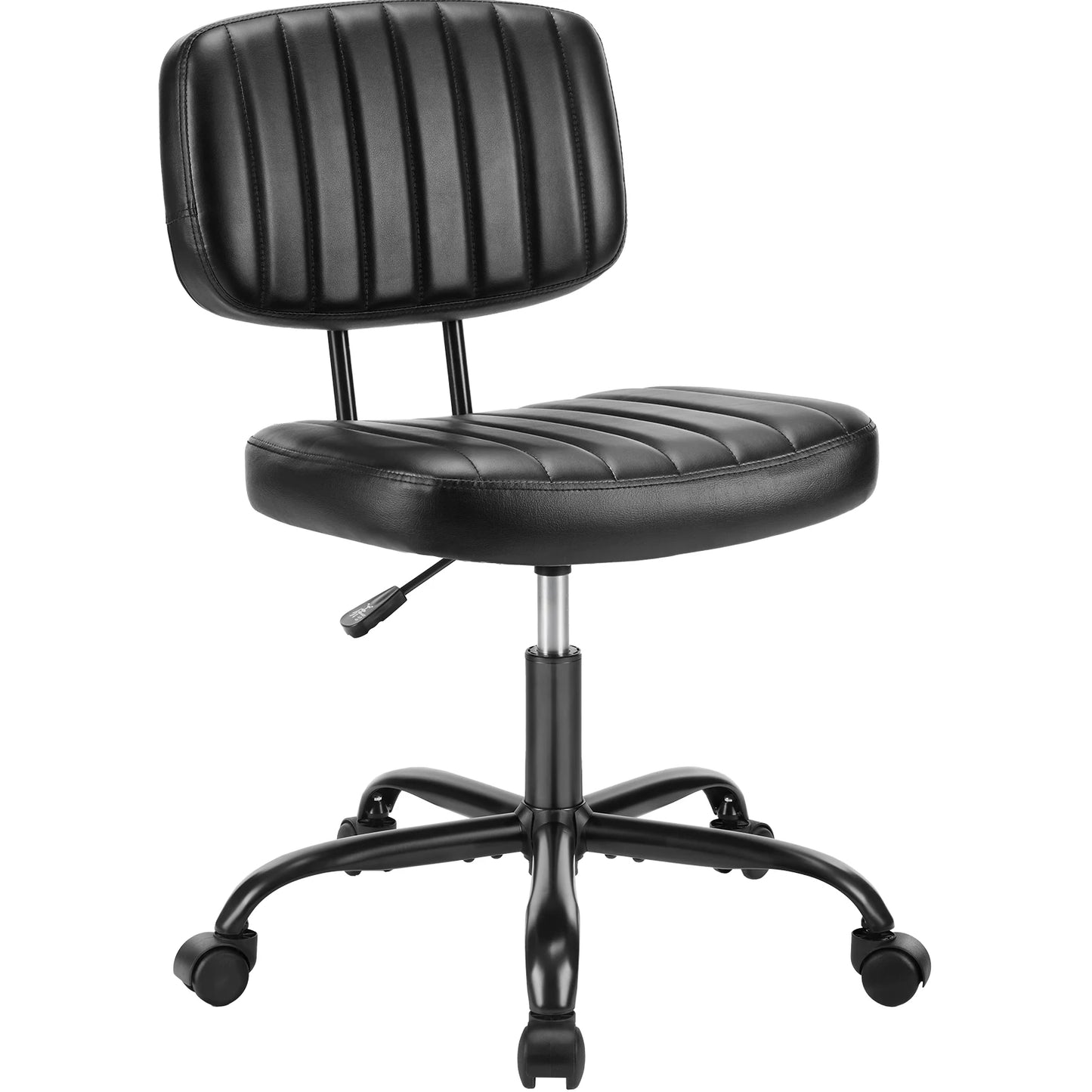 JHK Armless Office Chair Lumbar Support And 360 Degree Swivel