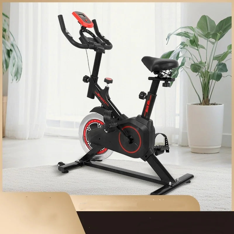 Silent Indoor Spin Bike With Adjustable Seat For Cardio Training