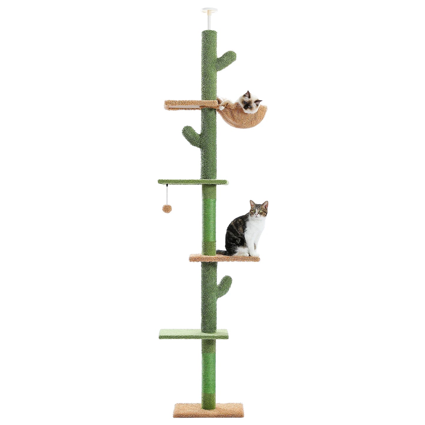 PAWZ Road Cat Tree Five Tier Floor to Ceiling Climbing