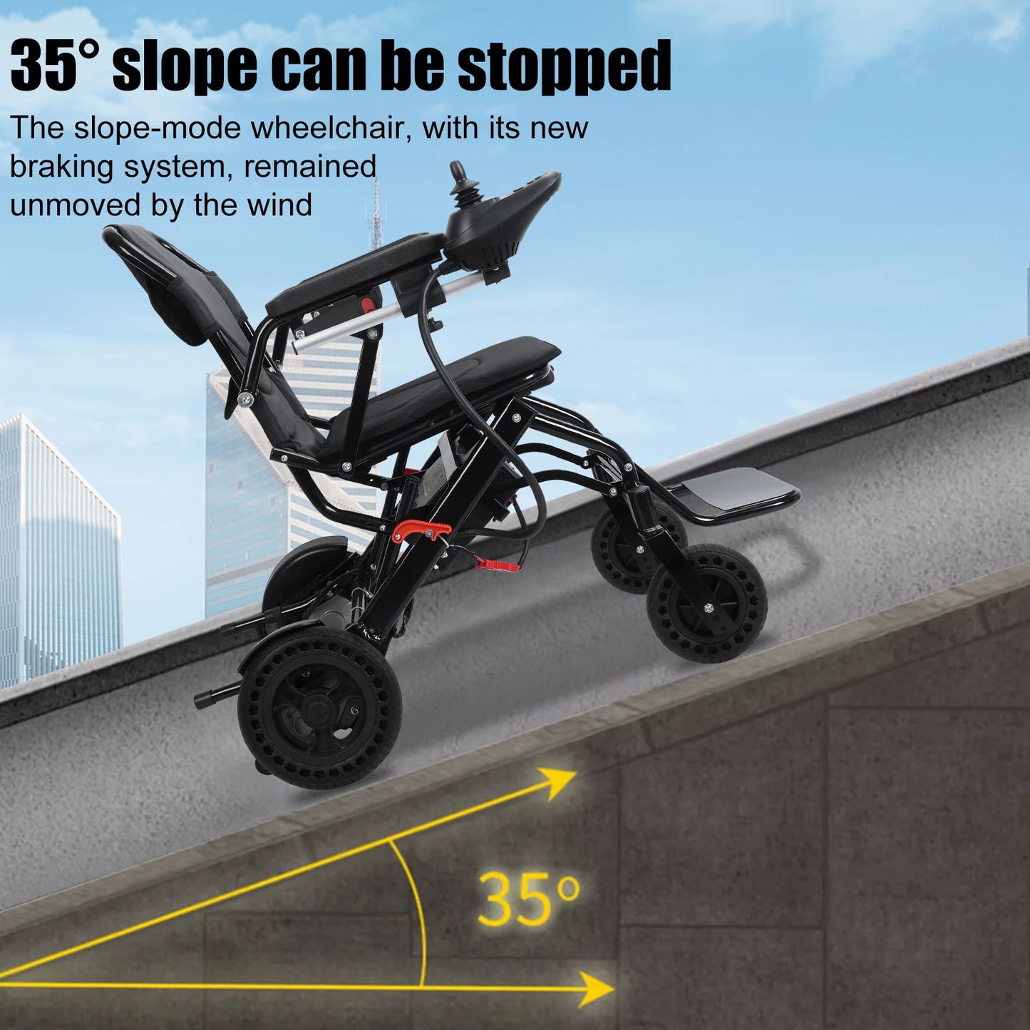 Lightweight Electric Wheelchair Portable 500W For Adults