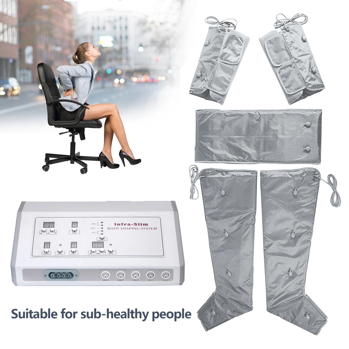 A1217 Air Pressure Massage Heating Leg Massager For Full Body Circulation